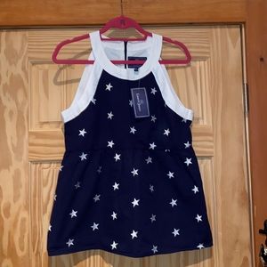 NWT Lauren James Searsucker Halter